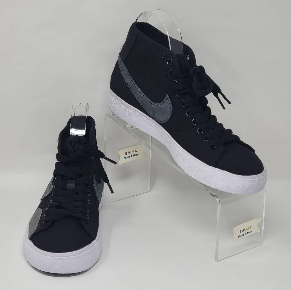 Nike SB Blazer Court Mid Premium Skate Shoes Black FB1378-001 Mens Size 6 New